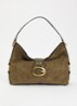 Camden schoudertas met logo - Olijfgroen