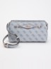 Katya crossbodytas met logoprint - Lichtblauw
