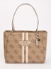 Noelle ll schoudertas met logoprint - Bruin