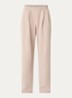 High waist wide fit loungebroek met steekzakken - Beige