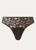 Moments hipster met details van kant - Donkerbruin