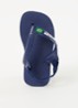 Brasil slipper met enkelband - Donkerblauw