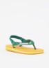 Brasil slipper met enkelband - Okergeel