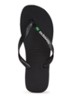 Brasil slipper met logo - Zwart