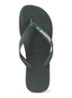 Brasil slipper met logo - Olijfgroen
