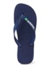 Brasil slipper met logo - Donkerblauw