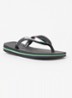 Brasil slipper met logo - Zwart