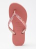 Slim Glitter II slipper met glitter - Koraalrood