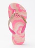 Slim Glitter II slipper met glitter - Zalmroze