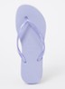 Slim slipper met logo - Lila