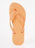 Slim slipper met logo - Abrikoos
