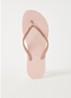 Slim slipper met logo - Zalmroze