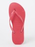 Slim slipper met logo - Donkerroze