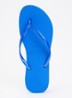 Slim slipper met logo - Blauw