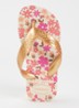 Slipper met bloemenprint - Beige
