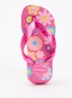 Slipper met bloemenprint - Roze