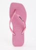 Square slipper met logo - Oudroze