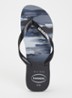Top Camu slipper met camouflageprint - Zwart