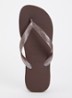 Top slipper met logo - Donkerbruin