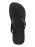 Top slipper met logo - Zwart