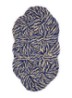 Coco Swirl deurmat 40 x 80 cm - Donkerblauw