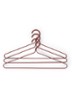 Colour kledinghanger set van 3 - Donkerrood