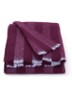 Duo plaid van wol 180 x 130 cm - Paars