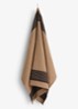 Linear theedoek 52 x 80 cm - Bruin