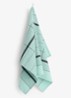 Linear theedoek 52 x 80 cm - Turquoise