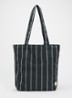Outdoor Market shopper met streepprint - Zwart
