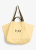 Shopper met logo - Geel