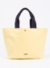 Shopper met logo - Geel