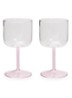 Tint wijnglas 25 cl set van 2 - Roze