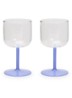 Tint wijnglas 25 cl set van 2 - Donkerblauw