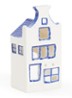 Huisje Halsgevel waxinelichthouder - Royalblauw