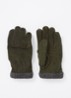 Joar handschoenen van nubuck - Legergroen