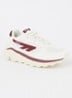 Shadow sneaker met suède details - Donkerrood