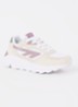 Shadow sneaker met suède details - Oudroze
