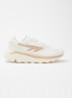 Sneaker van suède met logo - Hazelnootbruin