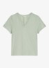 Arianna T-shirt met V-hals - Groen