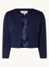 Elize bolero met schoudervulling - Donkerblauw