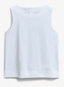 Fern tanktop met knoopdetail - Wit