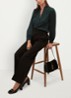 Gwen blouse met opstaande kraag - Groen