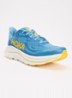 Clifton 10 hardloopschoen met gebreid bovenwerk en logo - Donkerblauw