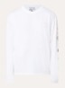 Longsleeve met logo- en backprint - Wit