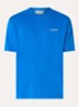 T-shirt met logo- en backprint - Blauw