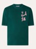 T-shirt met logoprint - Groen