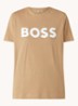 nte T-shirt met logoprint - Camel