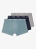 Boxershorts met logoband in 3-pack - Open Blue-490 / Blauw
