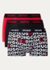 Boxershorts met logoband in 3-pack - Rood